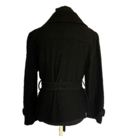 Sandro Paris Wool Belted Pea Coat - Picture 9 of 10